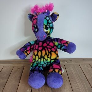 Build a Bear Rainbow Giraffe Plush Toy